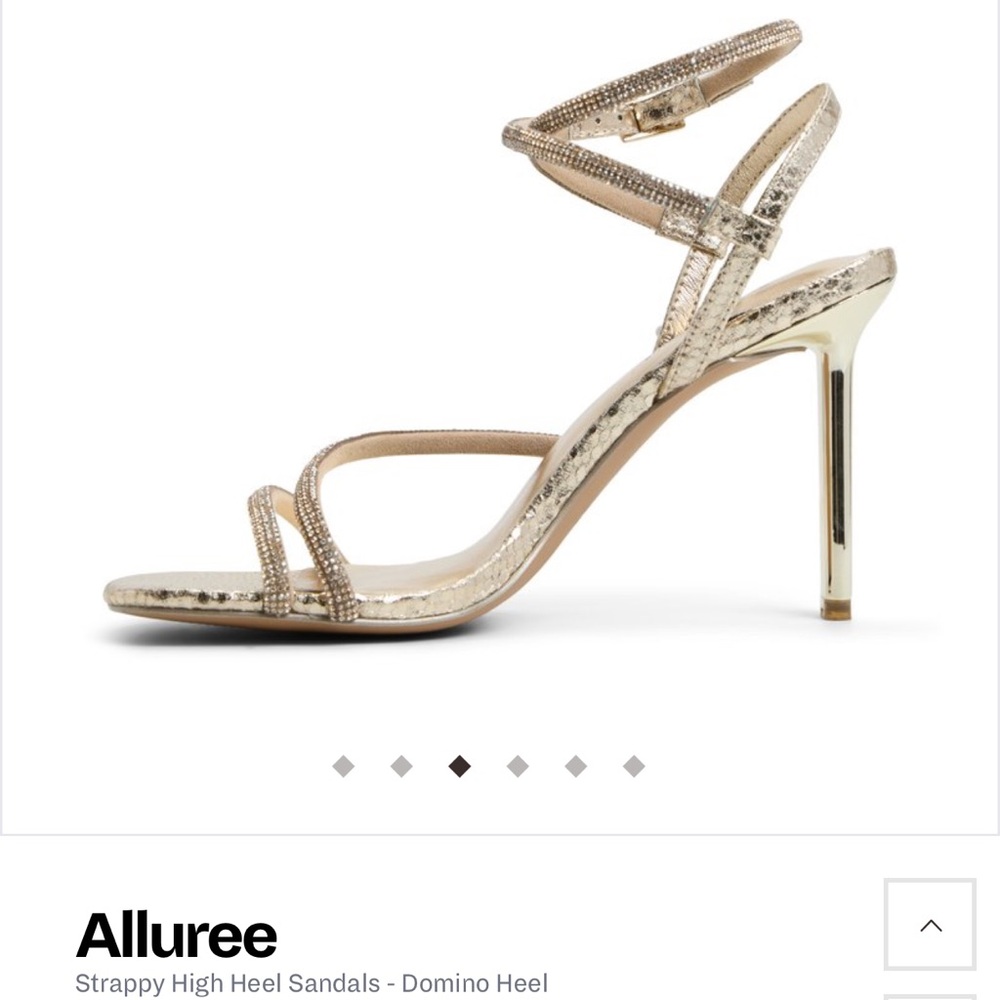Kelly & Katie Metallic Strappy Heels